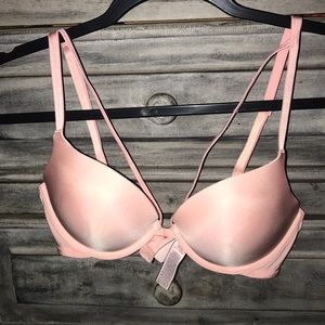 light pink Victoria secret push up bra
